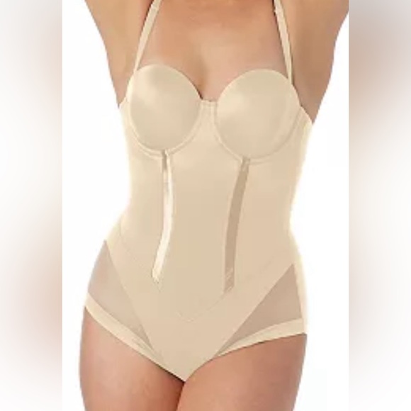Maidenform Other - NWT Maidenform Shapewear Easy-Up Strapless Body Shaper 1256 Latte. 34C. NWT